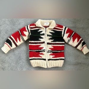 Cowichan Canada wool zip bomber jacket sweater women XS  S Petite (?) Youth L